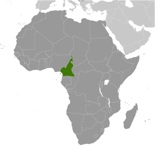Locator Map for Cameroon