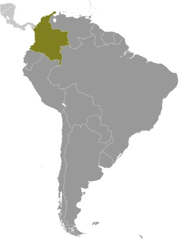 Locator Map for Colombia