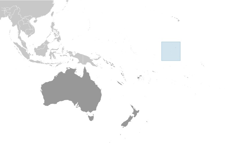 Locator Map for Jarvis Island