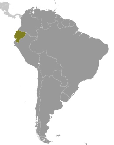 Locator Map for Ecuador