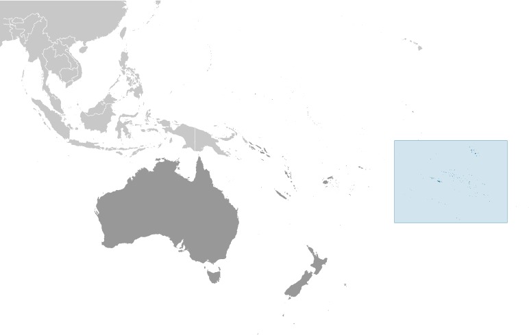 Locator Map for French Polynesia