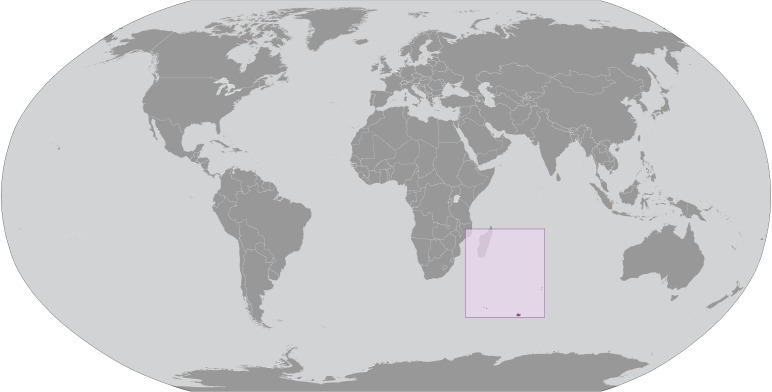 Locator Map for French Southern and Antarctic Lands