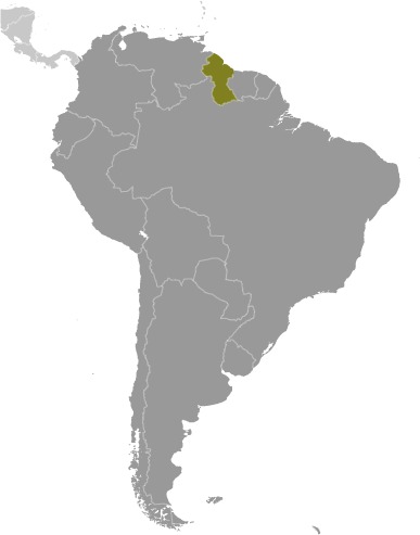 Locator Map for Guyana