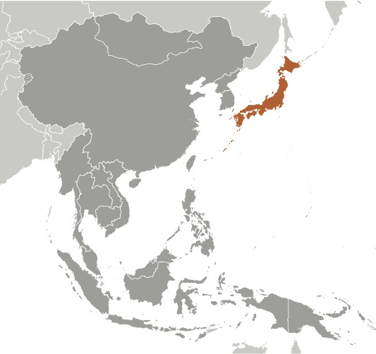 Locator Map for Japan