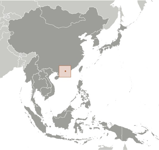 Locator Map for Macau