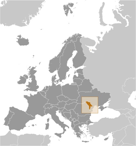 Locator Map for Moldova