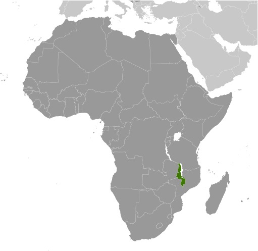 Locator Map for Malawi