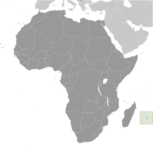Locator Map for Mauritius