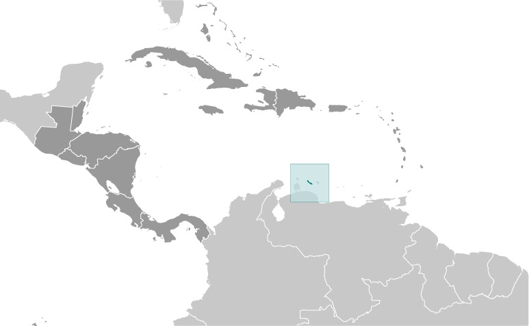 Locator Map for Sint Maarten