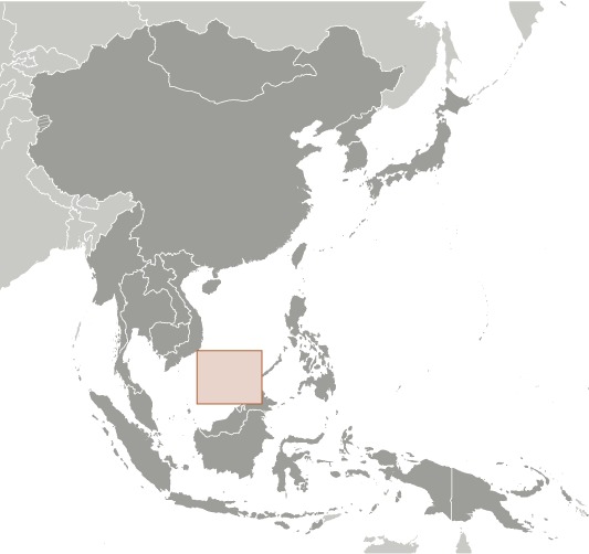 Locator Map for Spratly Islands