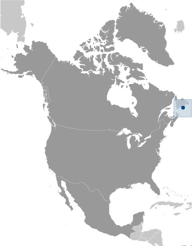 Locator Map for Saint Pierre and Miquelon