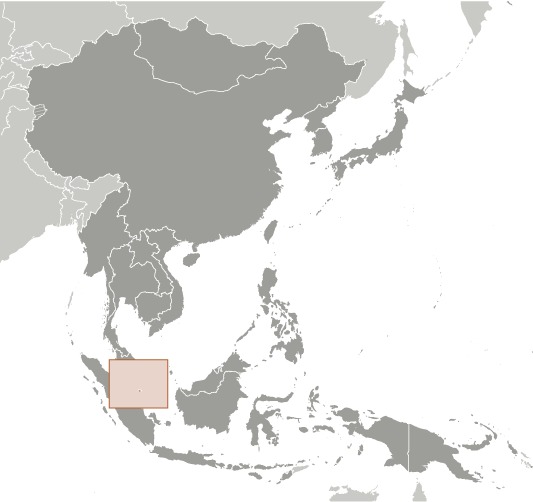 Locator Map for Singapore