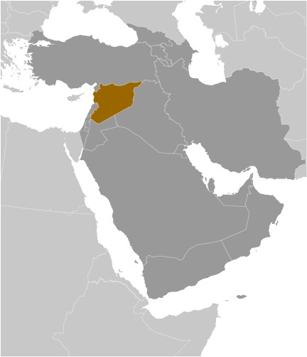 Locator Map for Syria