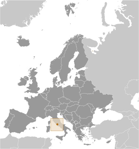 Locator Map for Holy See (Vatican City)